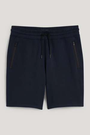 C&A Sweat Korte Broek Heren Donkerblauw | 7908MXDUG