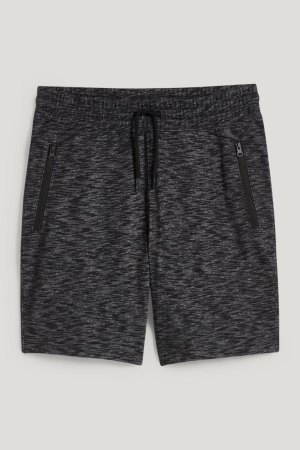 C&A Sweat Korte Broek Heren Zwart | 2563IHRKX
