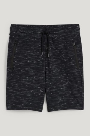 C&A Sweat Korte Broek Heren Zwart | 8792KZJEY