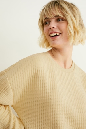 C&A Sweatshirts Dames Geel | 6378BARDP