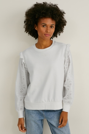 C&A Sweatshirts Dames Wit | 1960CZHRP