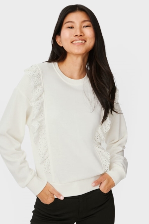 C&A Sweatshirts Dames Wit | 8134KDXNZ