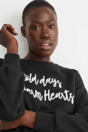 C&A Sweatshirts Dames Zwart | 4703CXETG