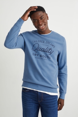 C&A Sweatshirts Heren Blauw | 5764TPQGX