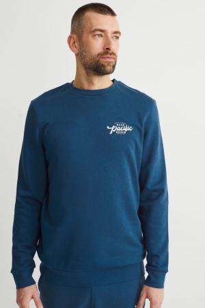 C&A Sweatshirts Heren Blauw | 8963DRTHG