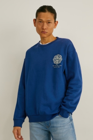 C&A Sweatshirts Heren Blauw | 9362SLOPY