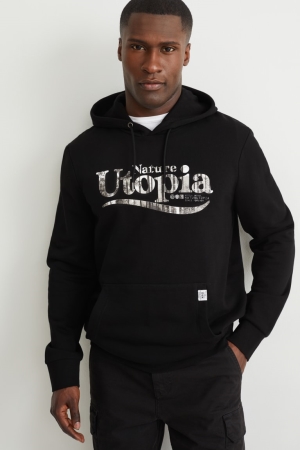 C&A Sweatshirts Heren Zwart | 3465USZCH