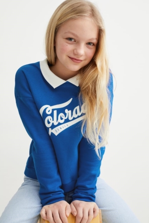 C&A Sweatshirts Meisjes Blauw | 0925EVAPI