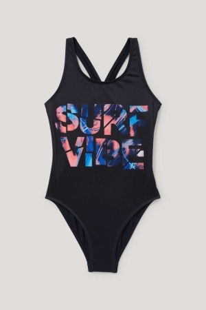 C&A Swimsuit Lycra® Xtra Life™ Zwemkleding Meisjes Zwart | 6523RZYSE
