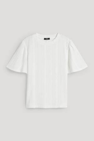 C&A T-shirts Dames Wit | 2768XDYAC