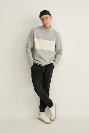 C&A Tapered Flex Jog Denim Lycra® Jeans Heren Zwart | 9168WJAUT