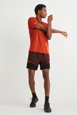 C&A Technical Korte Broek Heren Donkerbruin | 3268TRKBE