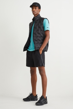 C&A Technical Korte Broek Heren Zwart | 1567MQUNF