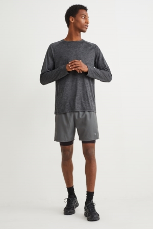C&A Technical Topjes Heren Donkergrijs | 0891OSDRZ