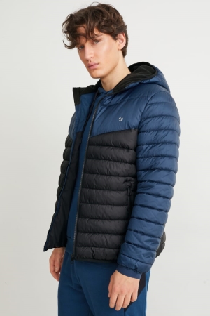C&A Technical With Hood Recycled Jassen Heren Donkerblauw | 5169ZINCV