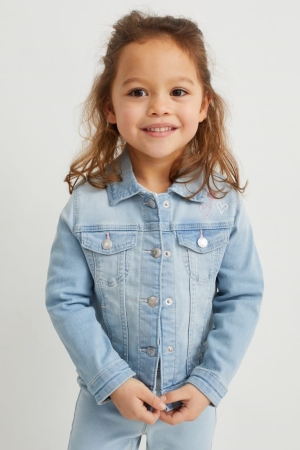C&A Unicorn Denim Jassen Meisjes Blauw Lichtblauw | 3685XQROP