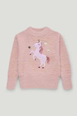 C&A Unicorn Shiny Jumpers Meisjes Roze | 8904YEQDI