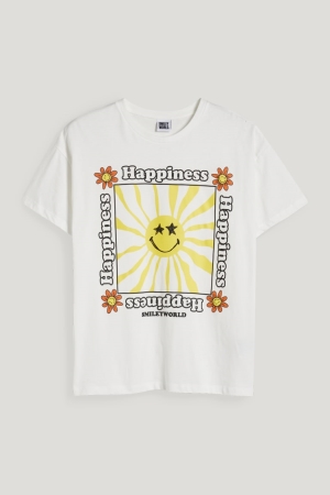C&A Vest T-shirts Dames Wit | 2645ZBOSQ