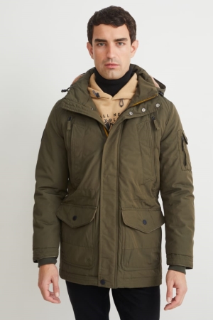 C&A With Hood Jassen Heren Khaki | 9627NMXTB
