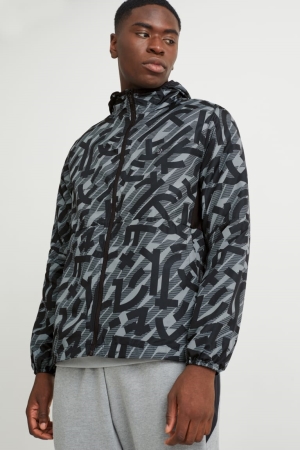 C&A With Hood Jassen Heren Zwart Grijs | 5912ULIMN