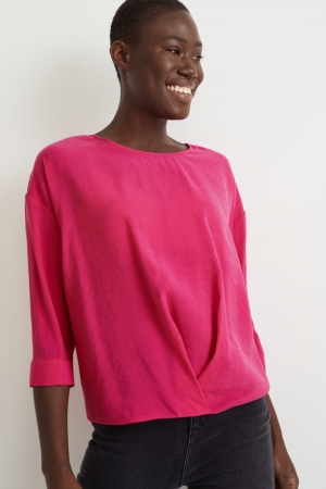 C&A With Tencel™ Modal Fibres Blouse Dames Roze | 1602WMBPR