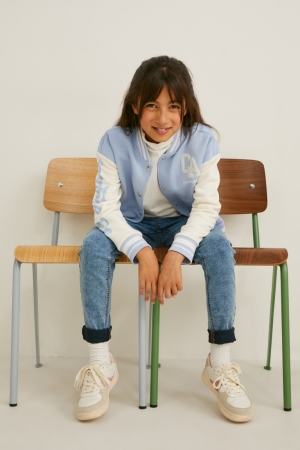C&A Zip-through Sweatshirts Meisjes Lichtblauw | 1025NOJDG