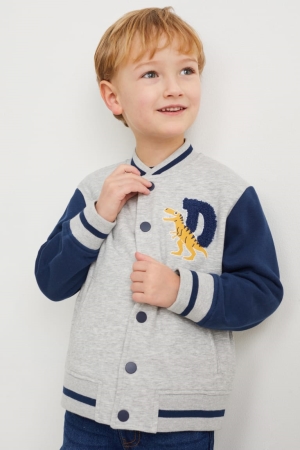 C&A Zip-through Sweatshirts Meisjes Lichtgrijs | 3291IFJUE