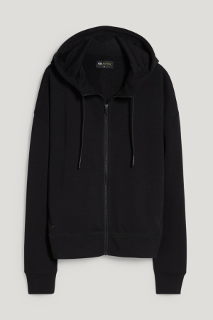 C&A Zip-through With Hood Recycled Sweatshirts Dames Zwart | 7926CZIXQ