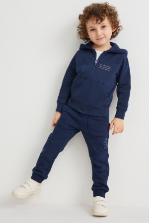 C&A Zip-through With Hood Sweatshirts Meisjes Donkerblauw | 4125CAPTL
